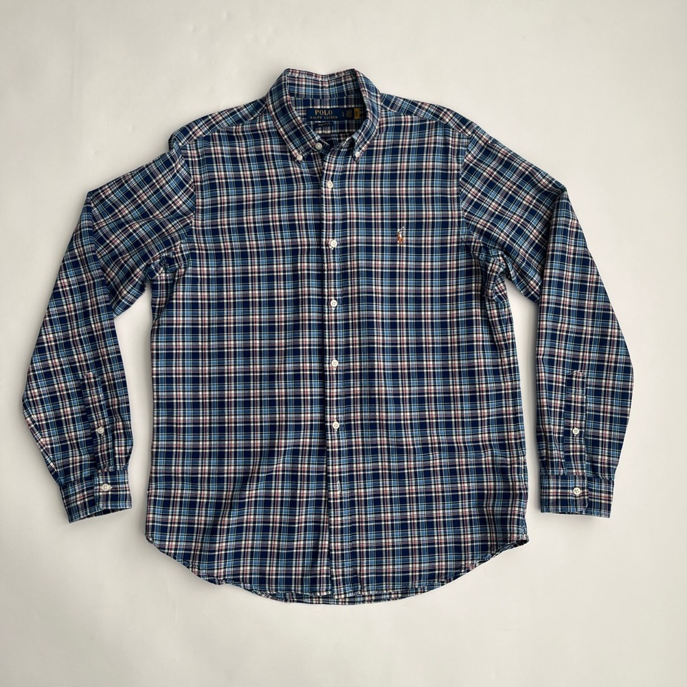 Polo Ralph Lauren men’s plaid oxford shirt